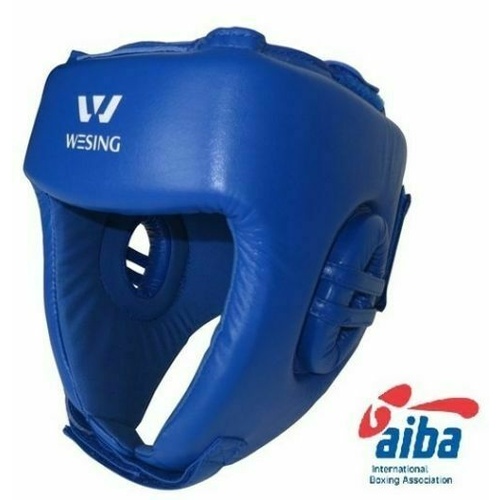 WESING Aiba Approved Leather Head Guard[Small Blue]