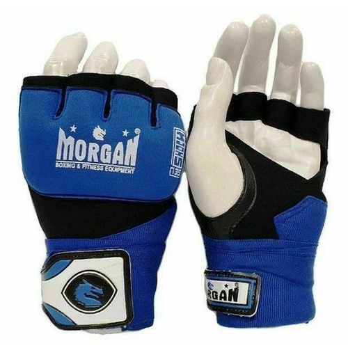 MORGAN Muay Thai Boxing Boxing Injected Hand Wraps [Blue X Large]