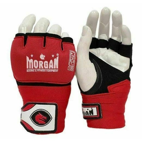 MORGAN Muay Thai Boxing Boxing Injected Hand Wraps [Red X Large]