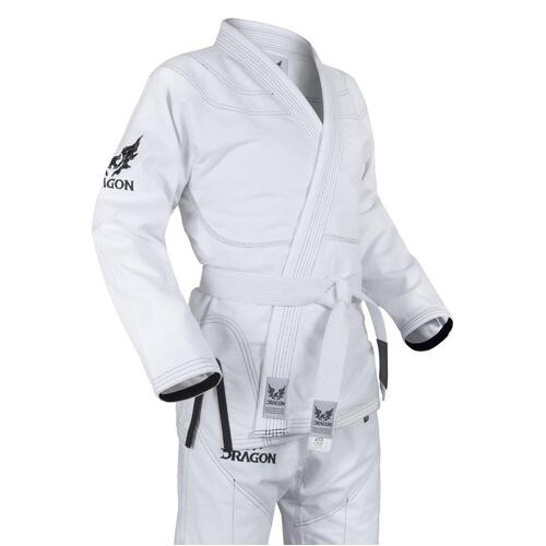 DRAGON V2 450Gsm BJJ Gi - IBJJF Approved (White) 