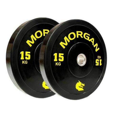 MORGAN 15Kg Olympic Bumper Plates  (Pair) 