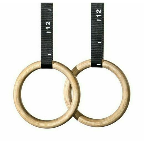 MORGAN Gym Rings Competition Grade Gymnastic/Gym Wooden Rings 