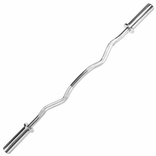 MORGAN Dlx Harden Chrome Curl Bar 250kg Max Capacity