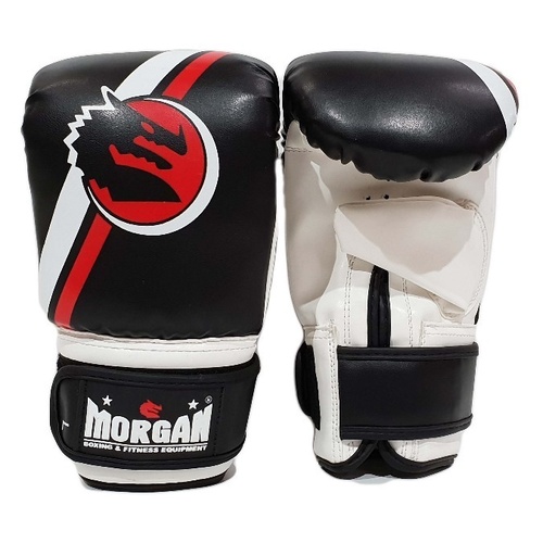 MORGAN Classic Bag MUAY THAI Boxing Training Mitts[Black/White Small]