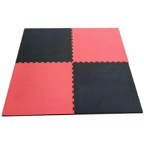 MORGAN Tatami Jigsaw Interlocking Floor Training Fitness Yoga Mats 2Cm[Red/Black] 1 piece only
