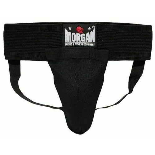 MORGAN Classic Elastic Groin Guard With Cup[Large Black]