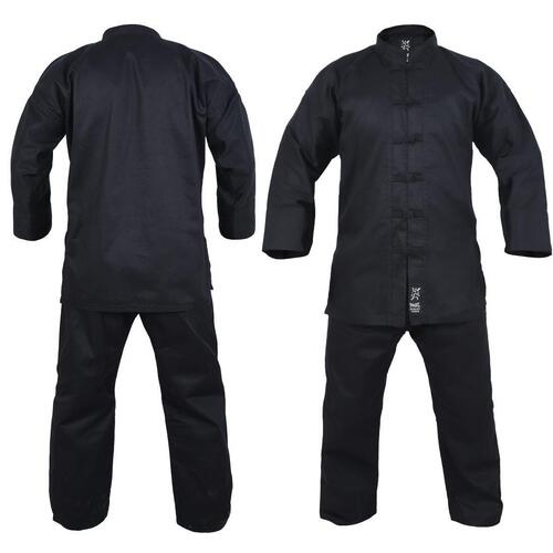 YAMASAKI Kung Fu Martial Arts Uniforms (Black Trim) - 10Oz[0]
