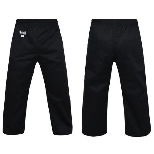 MORGAN DRAGON Martial Arts Black Gi Pants (8Oz)