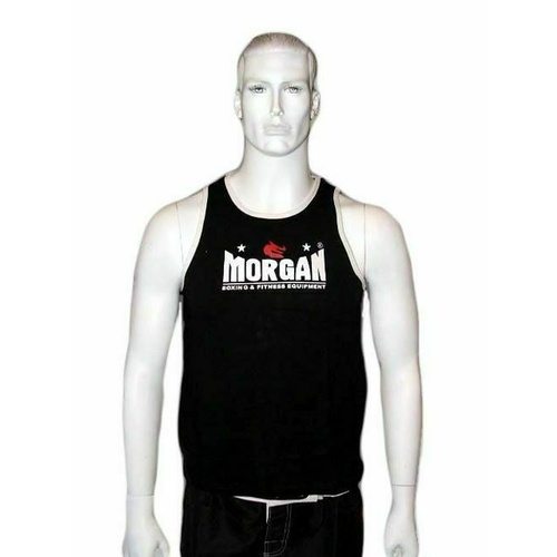 Morgan BOXING MUAY THAI MMA Training Singlet  -  Black