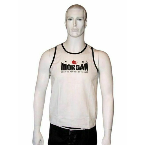 Morgan BOXING MUAY THAI MMA Training Singlet - White