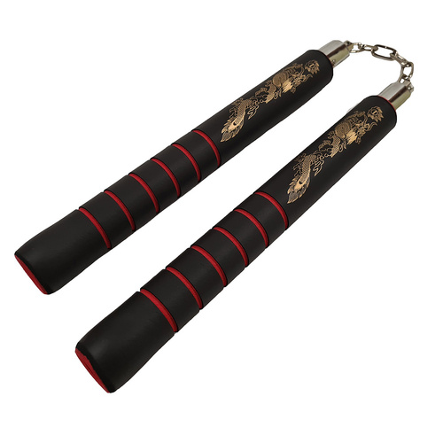 MORGAN Foam Training Nunchaku [Black/Red]