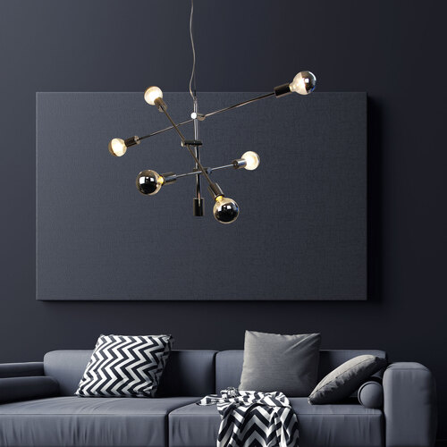 Oriel Lighting CHELSEA Contemporary Satellite Pendant in Chrome