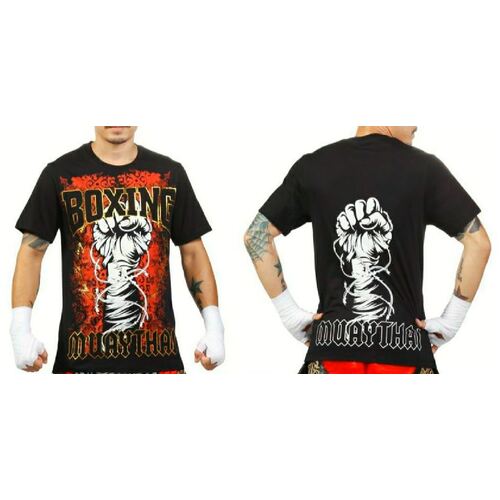 PUNCH TSHIRT-Punch COTTON-BLACK/RED