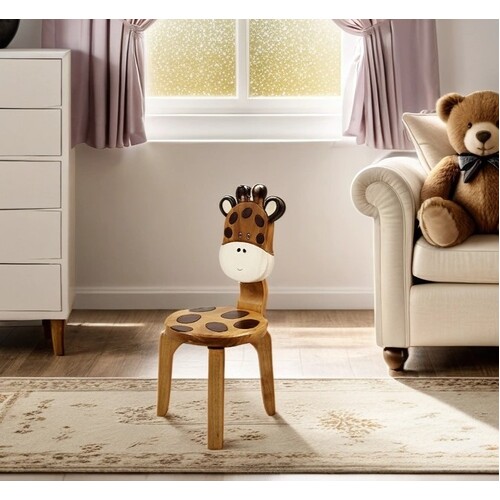 Kids Wooden Chair Giraffe