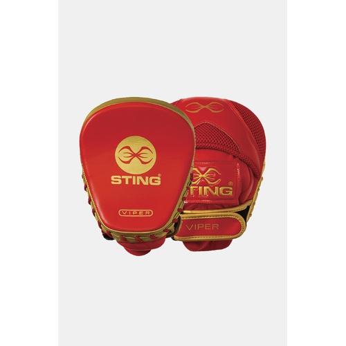 STING Viper Speed Focus Mitt — Red/Gold