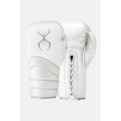 STING Viper X Boxing Gloves Lace Up — White/Silver