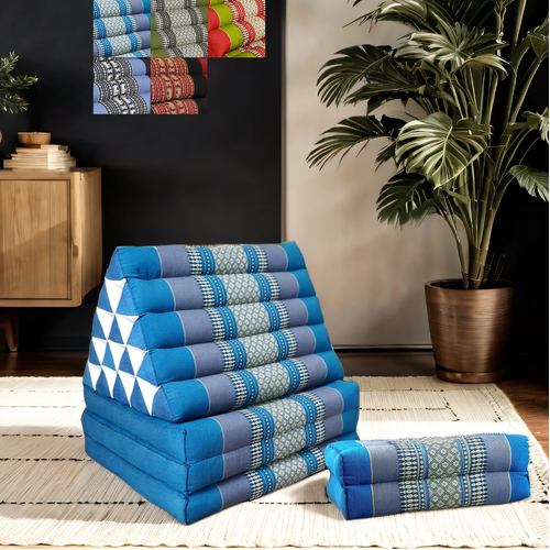 Jumbo Thai Triangle Pillow Foldable Floor Mattress Set