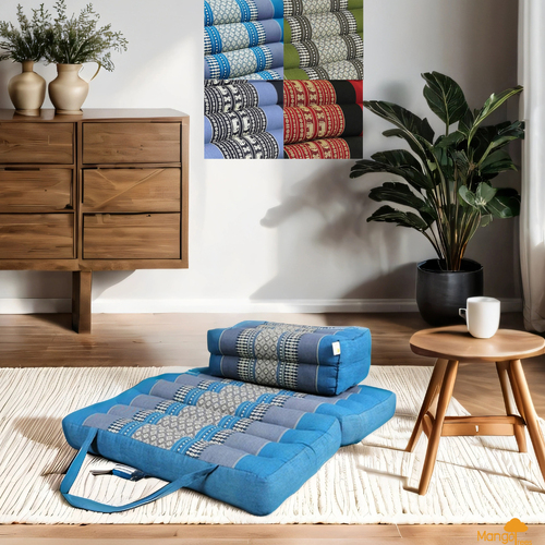 Foldable Meditation Cushion Zafu&amp;Zabuton Set Kapok Filled