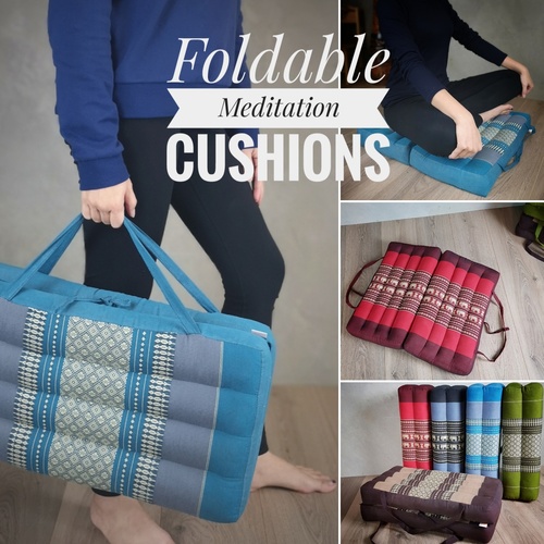 2-Fold Foldable Zabuton Meditation Cushion