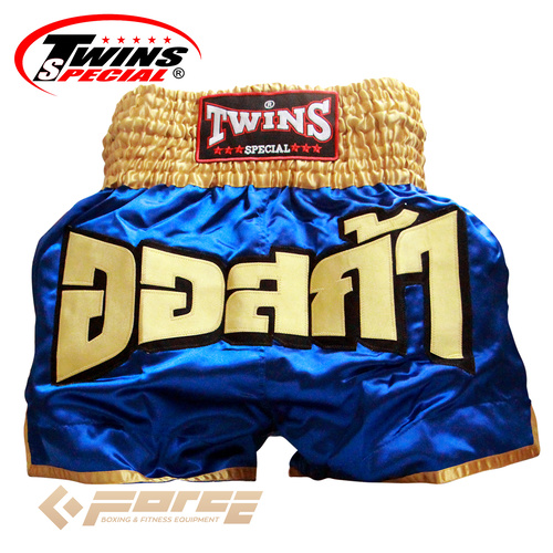 TWINS Boxing Shorts Blue&amp;Gold TTBL-56