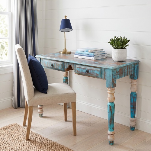 "Apollo" Solid Reclaimed Wood Study/Writing Desk 110cm