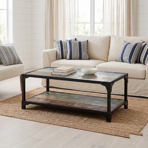 "Astoria Park" Solid Reclaimed Wood Coffee Table 90x45 cm