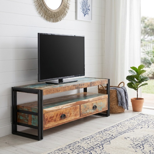 "Arndill" Solid Reclaimed Wood TV Stand 120cm
