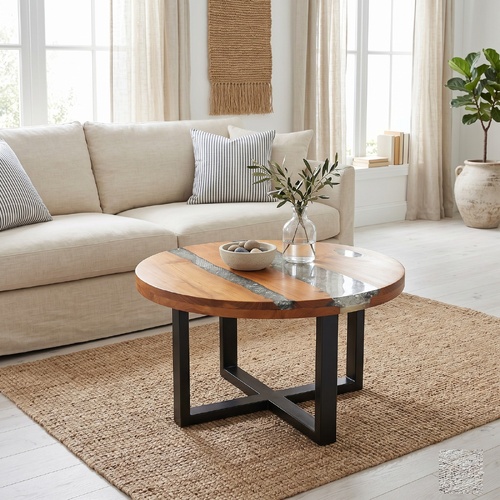 "Batavia" Coffee Table Teak Resin 60 cm