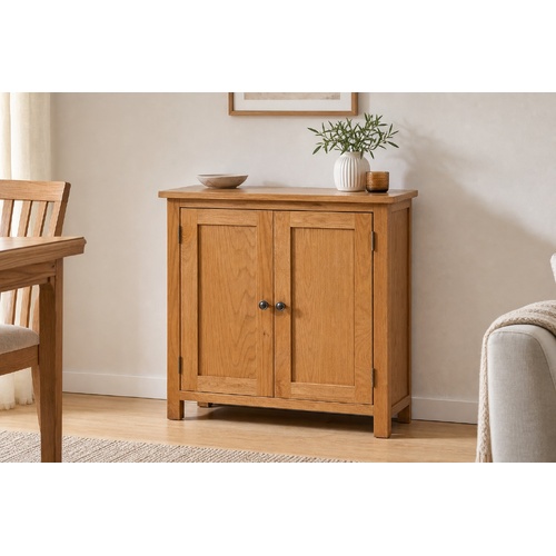"Barossa" Solid Oak Wood Buffet Table 70 cm
