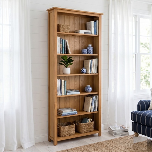 "Forest" Solid Oak Wood Bookcase 180 cm
