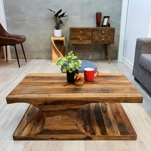 "Terrigal" Coffee Table 90cm Hand Crafted Indian Rosewood Wood