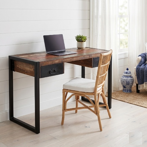 "Burrandong" Desk with 2 Drawers Solid Reclaimed Wood 120x50x76 cm