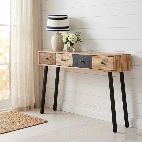 "Cary" Console Table 120x30x76 cm Solid Reclaimed Teak
