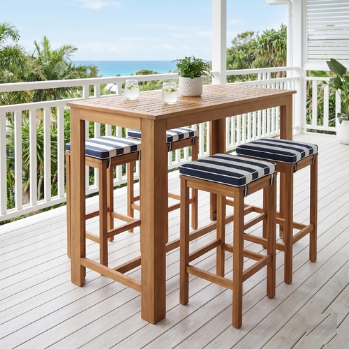 "Cornwall" Bar Table Solid Acacia Wood 120x60x105 cm