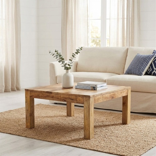 "Ackling" Coffee Table 80x80x40 cm Solid Mango Wood