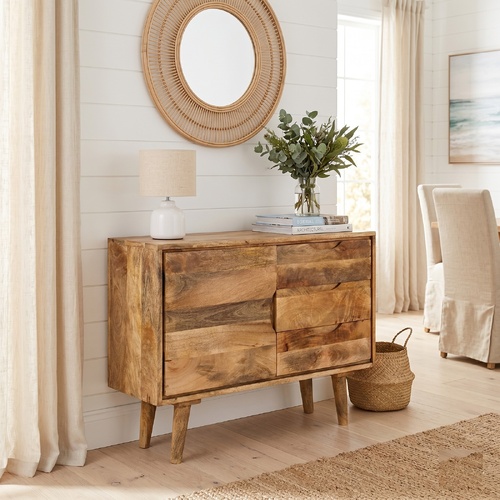 "Creda" Sideboard Solid Mango Wood 90x30x69 cm