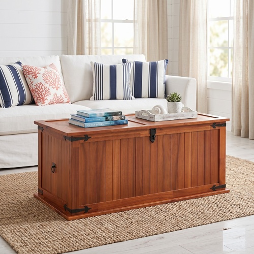"Cudgee" Storage Chest 79x34x32 cm Solid Acacia Wood
