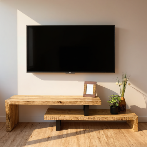 "Victor" Mango Wood Adjustable Length Entertainment Unit