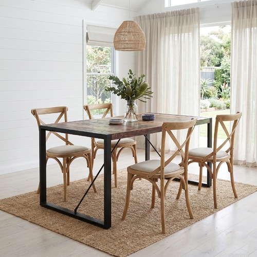 "Doheny" Dining Table 140x70x75 cm Solid Reclaimed Wood