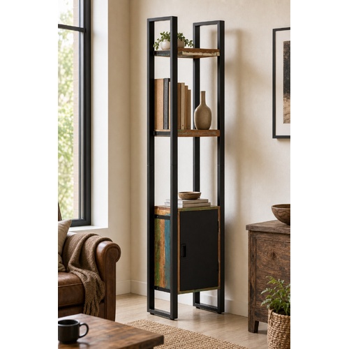 "Antill" Bookshelf 45x30x171 cm Solid Reclaimed Wood