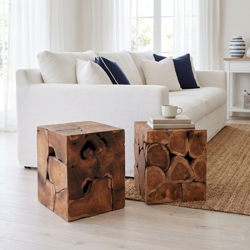 "Gabo" Stools 2 pcs Solid Teak