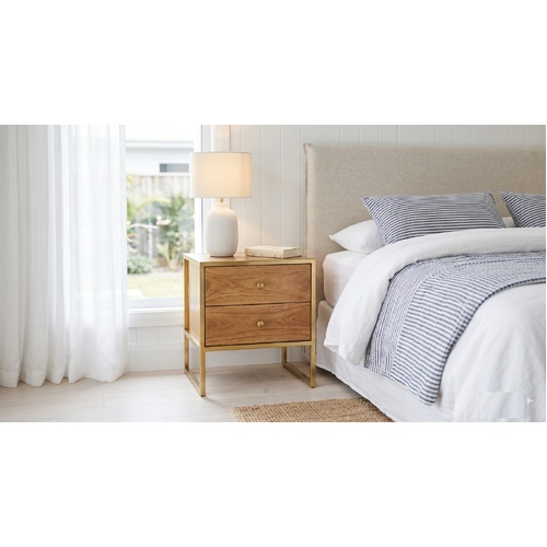 "Graham" Bedside Cabinet 40x35x50 cm Solid Mango Wood