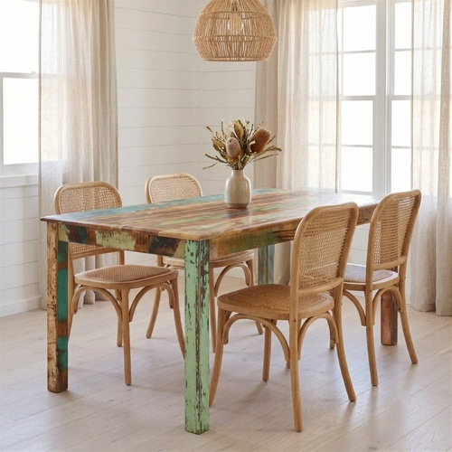 "Coronation" Dining Table Solid Reclaimed Wood 160x80x76 cm