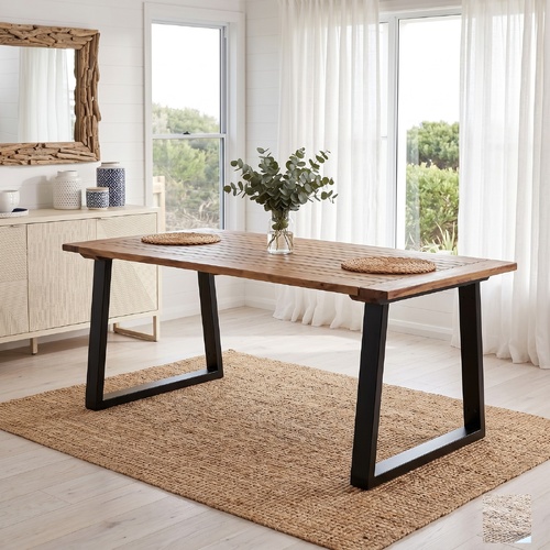 "Jennifer" Dining Table Solid Acacia Wood 180x90 cm