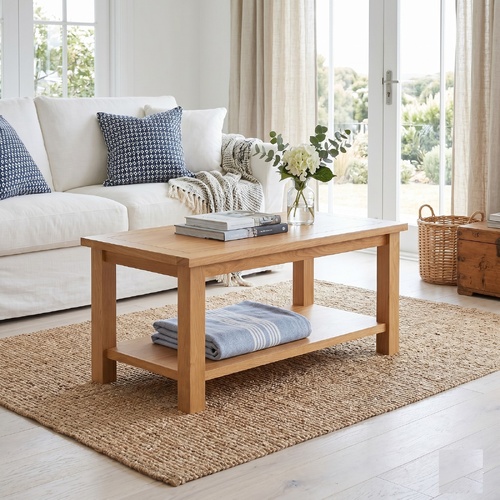"Wyldwood" Solid Oak Wood Coffee Table 90x45x40 cm