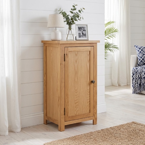 "Oakland" Solid Oak Wood Cupboard 45x32x85 cm