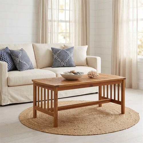 "Davis" Coffee Table 102x50x43 cm Solid Acacia Wood