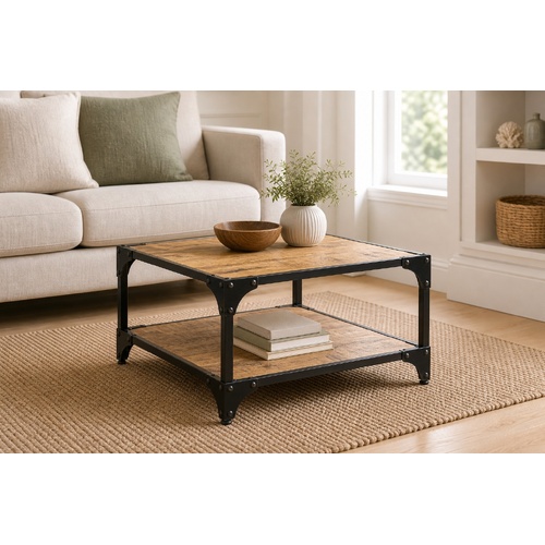 "Keene" Coffee Table 60x60x35 cm Solid Mango Wood