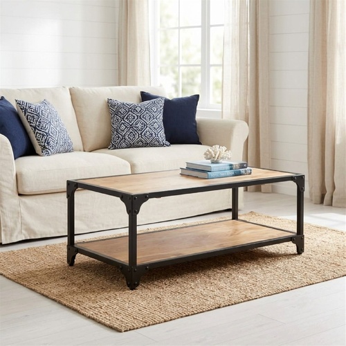 "Rondelay" Coffee Table 90x45x35 cm Solid Acacia Wood
