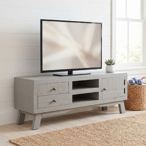 "Koorabel" TV Cabinet 110x30x40 cm Rough Mango Wood